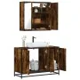 Set de muebles baño 2 pzas madera contrachapada roble ahumado von , Badezimmermöbel - Ref: Foro24-3300892, Preis: 159,05 €, R...