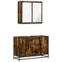 Set de muebles baño 2 pzas madera contrachapada roble ahumado von , Badezimmermöbel - Ref: Foro24-3300892, Preis: 159,05 €, R...