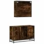 Set de muebles baño 2 pzas madera contrachapada roble ahumado von , Badezimmermöbel - Ref: Foro24-3300892, Preis: 159,05 €, R...