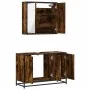 Set de muebles baño 2 pzas madera contrachapada roble ahumado von , Badezimmermöbel - Ref: Foro24-3300892, Preis: 159,05 €, R...