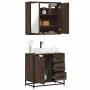 Set de muebles baño 2 pzas madera contrachapada marrón roble von , Badezimmermöbel - Ref: Foro24-3300899, Preis: 156,49 €, Ra...