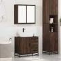 Set de muebles baño 2 pzas madera contrachapada marrón roble von , Badezimmermöbel - Ref: Foro24-3300899, Preis: 156,49 €, Ra...