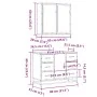 Set de muebles de baño 2 pzas madera contrachapada roble Sonoma de , Muebles de baño - Ref: Foro24-3300901, Precio: 192,50 €,...