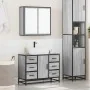 Set de muebles de baño 2 pzas madera contrachapada gris sonoma von , Badezimmermöbel - Ref: Foro24-3300903, Preis: 206,74 €, ...