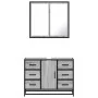 Set de muebles de baño 2 pzas madera contrachapada gris sonoma von , Badezimmermöbel - Ref: Foro24-3300903, Preis: 206,74 €, ...