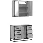 Set de muebles de baño 2 pzas madera contrachapada gris sonoma von , Badezimmermöbel - Ref: Foro24-3300903, Preis: 206,74 €, ...