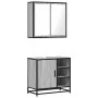 Set de muebles de baño 2 pzas madera contrachapada gris sonoma de , Muebles de baño - Ref: Foro24-3300908, Precio: 155,50 €, ...