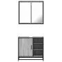 Set de muebles de baño 2 pzas madera contrachapada gris sonoma de , Muebles de baño - Ref: Foro24-3300908, Precio: 155,50 €, ...