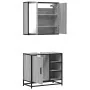Set de muebles de baño 2 pzas madera contrachapada gris sonoma de , Muebles de baño - Ref: Foro24-3300908, Precio: 155,50 €, ...