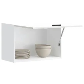Armario pared cocina Porto madera ingeniería blanca alto brillo by , Kitchen cabinets - Ref: Foro24-854079, Price: 66,65 €, D...