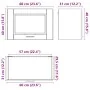 Armario de pared de cocina Porto madera vieja madera ingeniería de , Armarios de cocina - Ref: Foro24-854085, Precio: 53,92 €...