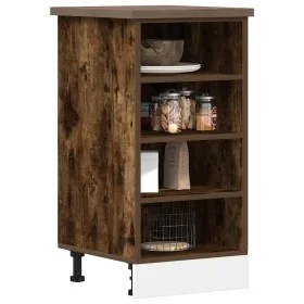Armario de horno madera ingeniería roble ahumado 40x44,5x81,5cm de , Armarios de cocina - Ref: Foro24-854206, Precio: 62,29 €...
