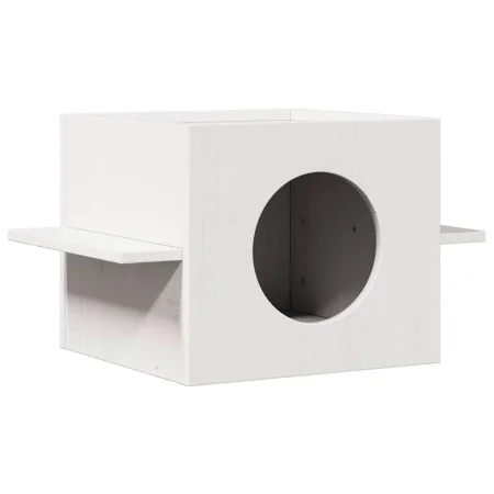 Casa para gatos de madera maciza de pino blanco 51x35x30 cm von , Katzenmöbel - Ref: Foro24-859305, Preis: 40,56 €, Rabatt: %