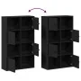 Estantería de madera de ingeniería roble negro 60x24x101,5 cm von , Bücherregale und Regale - Ref: Foro24-860392, Preis: 77,0...