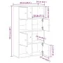 Estantería de madera de ingeniería roble negro 60x24x101,5 cm von , Bücherregale und Regale - Ref: Foro24-860392, Preis: 77,0...