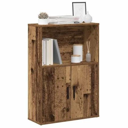 Estantería madera de ingeniería color envejecido 60x24x85 cm de , Librerías y estanterías - Ref: Foro24-860416, Precio: 61,11...
