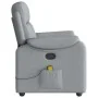 Sillón reclinable de masaje de tela gris claro by , Armchairs - Ref: Foro24-4015690, Price: 205,26 €, Discount: %