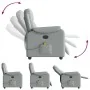 Sillón reclinable de masaje de tela gris claro by , Armchairs - Ref: Foro24-4015690, Price: 205,26 €, Discount: %