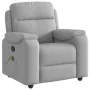 Sillón de masaje reclinable de tela gris nube by , Armchairs - Ref: Foro24-4015699, Price: 200,06 €, Discount: %