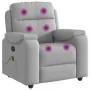 Sillón de masaje reclinable de tela gris nube by , Armchairs - Ref: Foro24-4015699, Price: 200,06 €, Discount: %