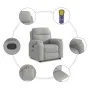 Sillón de masaje reclinable de tela gris nube by , Armchairs - Ref: Foro24-4015699, Price: 200,06 €, Discount: %