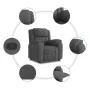 Sillón reclinable de tela gris oscuro by , Armchairs - Ref: Foro24-4015701, Price: 244,49 €, Discount: %