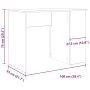 Escritorio de madera de ingeniería roble artesano 100x55x75 cm von , Schreibtische - Ref: Foro24-855857, Preis: 72,90 €, Raba...