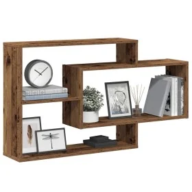 Estante de pared madera de ingeniería envejecida 104x20x58,5 cm by , Shelves and shelves - Ref: Foro24-855822, Price: 48,55 €...