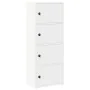 Estantería de madera de ingeniería blanca 40x24x102 cm de , Librerías y estanterías - Ref: Foro24-860373, Precio: 73,18 €, De...
