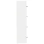 Estantería de madera de ingeniería blanca 40x24x102 cm de , Librerías y estanterías - Ref: Foro24-860373, Precio: 73,18 €, De...