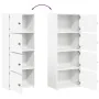 Estantería de madera de ingeniería blanca 40x24x102 cm de , Librerías y estanterías - Ref: Foro24-860373, Precio: 73,18 €, De...