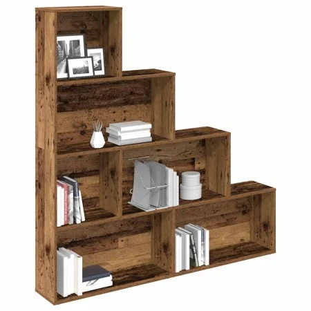 Estantería madera de ingeniería madera envejecida 157x24x160 cm by , Bookcases and shelves - Ref: Foro24-855888, Price: 110,1...