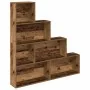 Estantería madera de ingeniería madera envejecida 157x24x160 cm by , Bookcases and shelves - Ref: Foro24-855888, Price: 110,1...