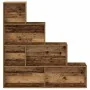 Estantería madera de ingeniería madera envejecida 157x24x160 cm by , Bookcases and shelves - Ref: Foro24-855888, Price: 110,1...