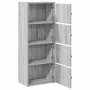 Estantería madera de ingeniería gris sonoma 40x24x102 cm de , Librerías y estanterías - Ref: Foro24-860378, Precio: 75,93 €, ...