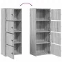 Estantería madera de ingeniería gris sonoma 40x24x102 cm de , Librerías y estanterías - Ref: Foro24-860378, Precio: 75,93 €, ...