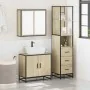 Set de muebles de baño 3 pzas madera contrachapada roble Sonoma by , Bathroom furniture - Ref: Foro24-3301126, Price: 245,68 ...