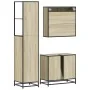 Set de muebles de baño 3 pzas madera contrachapada roble Sonoma by , Bathroom furniture - Ref: Foro24-3301126, Price: 245,68 ...