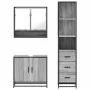 Set de muebles de baño 3 pzas madera contrachapada gris sonoma von , Badezimmermöbel - Ref: Foro24-3301158, Preis: 254,11 €, ...