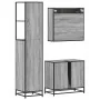 Set de muebles de baño 3 pzas madera contrachapada gris sonoma von , Badezimmermöbel - Ref: Foro24-3301158, Preis: 254,11 €, ...