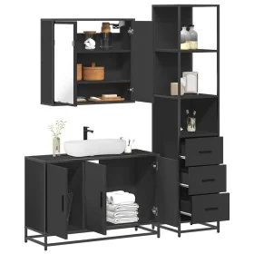 Juego de muebles de baño 3 pzas madera contrachapada negro von , Badezimmermöbel - Ref: Foro24-3301130, Preis: 275,80 €, Raba...