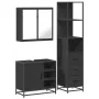 Juego de muebles de baño 3 pzas madera contrachapada negro von , Badezimmermöbel - Ref: Foro24-3301145, Preis: 262,30 €, Raba...