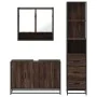 Set de muebles baño 3 pzas madera contrachapada roble marrón von , Badezimmermöbel - Ref: Foro24-3301164, Preis: 266,18 €, Ra...