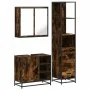 Set de muebles baño 3 pzas madera contrachapada roble ahumado de , Muebles de baño - Ref: Foro24-3301147, Precio: 229,84 €, D...