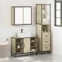 Set de muebles de baño 3 pzas madera contrachapada roble Sonoma de , Muebles de baño - Ref: Foro24-3301151, Precio: 255,99 €,...