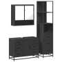 Juego de muebles de baño 3 pzas madera contrachapada negro by , Bathroom furniture - Ref: Foro24-3301170, Price: 301,58 €, Di...