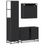 Juego de muebles de baño 3 pzas madera contrachapada negro by , Bathroom furniture - Ref: Foro24-3301170, Price: 301,58 €, Di...