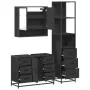 Juego de muebles de baño 3 pzas madera contrachapada negro by , Bathroom furniture - Ref: Foro24-3301170, Price: 301,58 €, Di...
