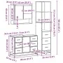 Juego de muebles de baño 3 pzas madera contrachapada negro by , Bathroom furniture - Ref: Foro24-3301170, Price: 301,58 €, Di...