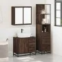 Set de muebles baño 3 pzas madera contrachapada roble marrón de , Muebles de baño - Ref: Foro24-3301139, Precio: 258,61 €, De...